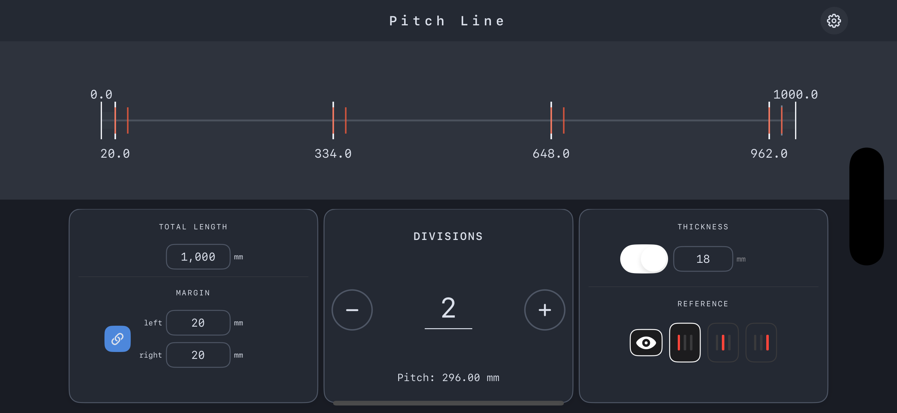 Reference switch screen (left)